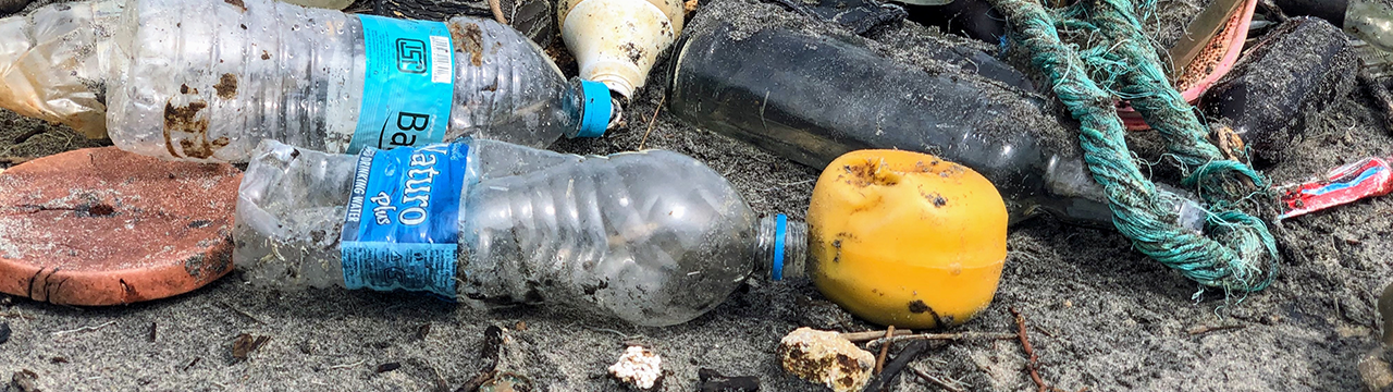 beach forever covered in plastic