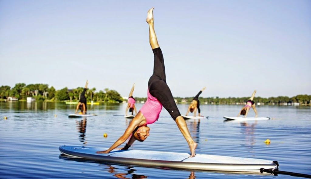 Person doing yoga